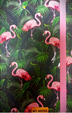 Pink Flamingos Lined Journal